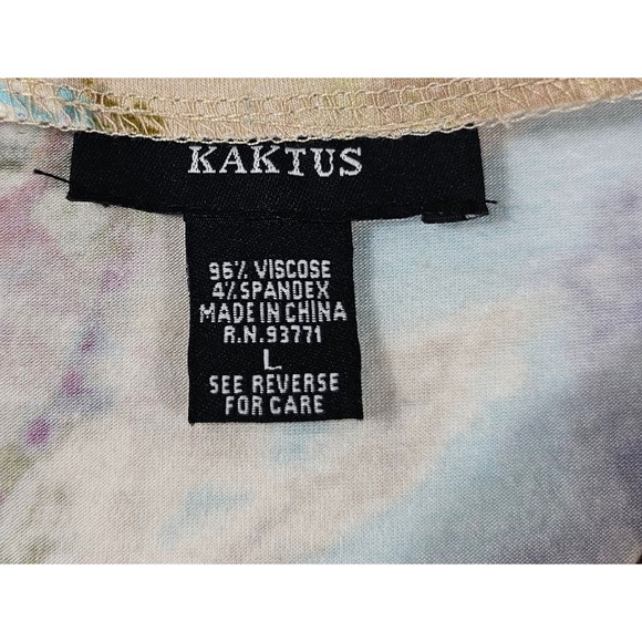 Kaktus women viscose sequin shiny blouse colorful career casual L ^ - Picture 5 of 7